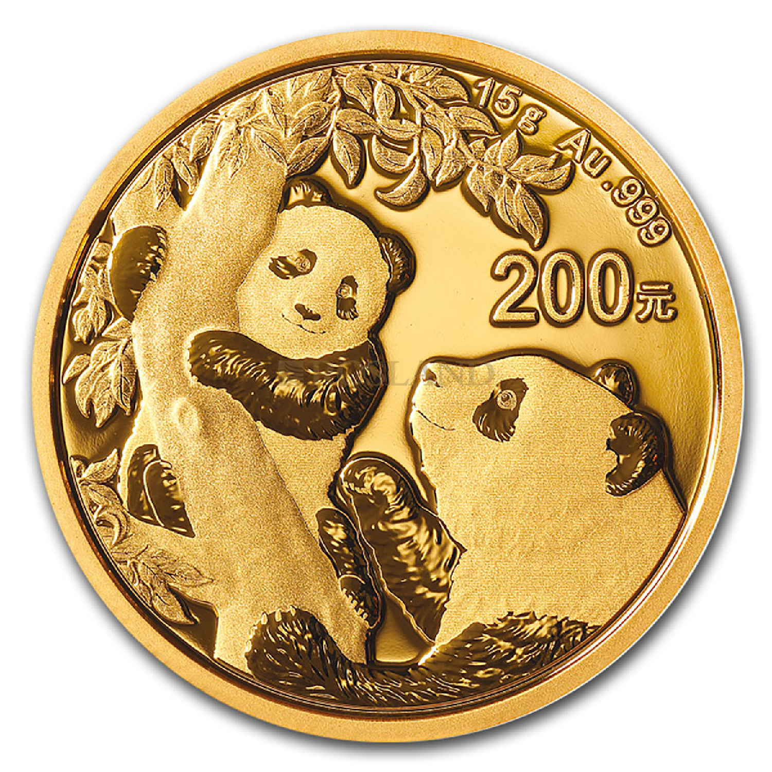15 Gramm Goldmünze China Panda 2021